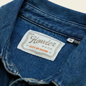 Dust Up Denim Snapshirt : Bolan Classic Wash
