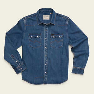 Dust Up Denim Snapshirt : Bolan Classic Wash