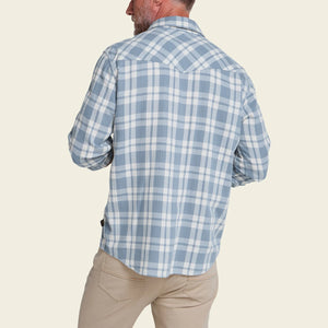 La Grange Lightweight Flannel - Cohen Plaid : Iron Blue