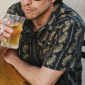 H Bar B Snapshirt - Grandpas Curtains - Antique Black
