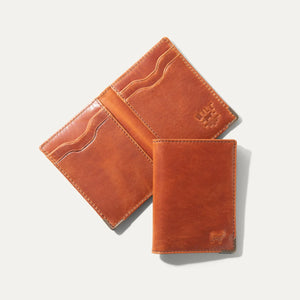 Tradesman Slim Wallet - Cognac