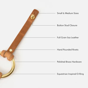 O-Ring Leather Bracelet - Natural
