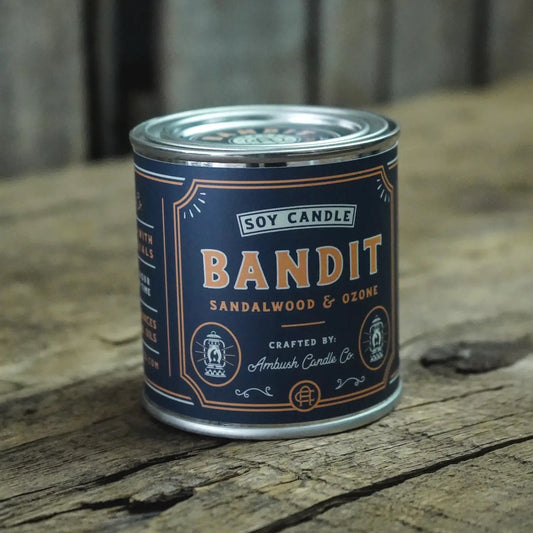 Bandit: Sandalwood + Ozone Soy Candle