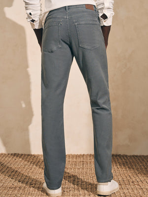Stretch Terry 5-Pocket Pant- Slate