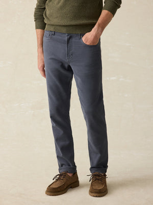 Stretch Terry 5-Pocket Pant- Navy