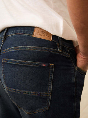 Stretch Terry Indigo 5-Pocket Pant - Belmar Coast Wash