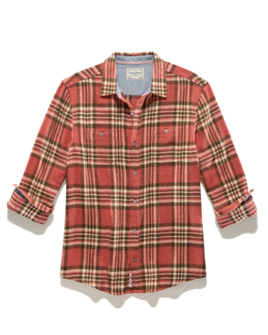 Flag & Anthem Plaid Flannel Shirt Soft Vintage