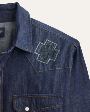 Denim Gambler Shirt : Dark Denim/Rodeo