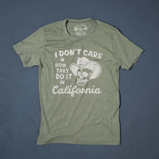 I Don't Care Bonehead T-Shirt - Pine