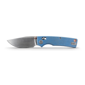 Vosteed Porcupine Modswap- Blue Micarta Handle With Extra Set of Blue Cheese Scales