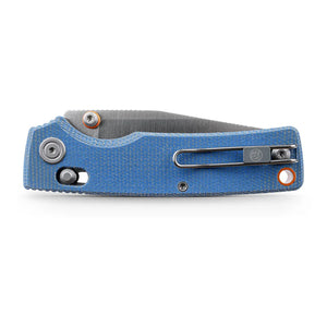Vosteed Porcupine Modswap- Blue Micarta Handle With Extra Set of Blue Cheese Scales