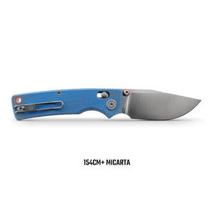 Vosteed Porcupine Modswap- Blue Micarta Handle With Extra Set of Blue Cheese Scales