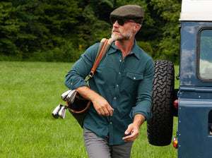 Chill-Knit Pearl Snap Twill : Sapphire