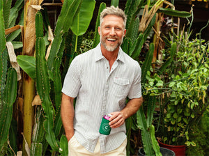 Short Sleeve Performance Pearl Snap - Sage Seersucker