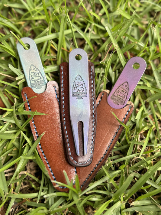 Limited Edition Titanium Arrowhead Divot Tool