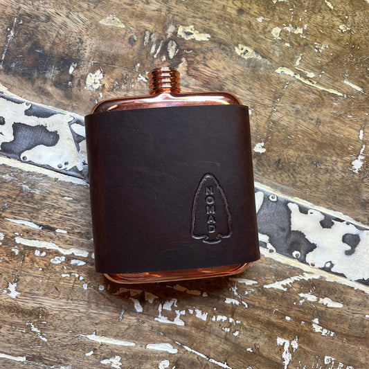 Leather-Wrapped Nomad Jax Flask