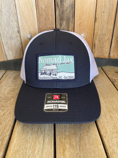 "Wow, that's good shit!" Trucker Hat - Navy/White