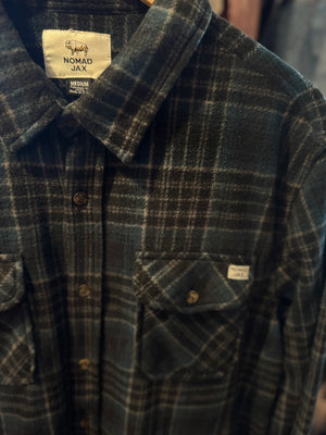 Point Fleece Shirt- Black Plaid
