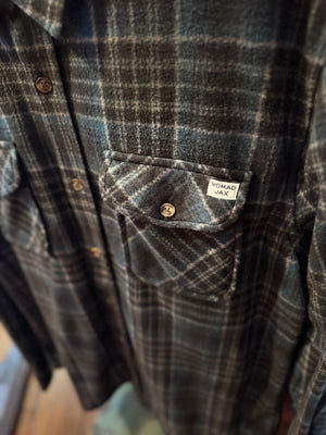 Point Fleece Shirt- Black Plaid
