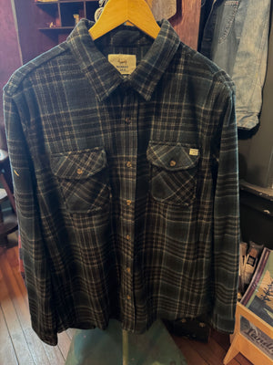Point Fleece Shirt- Black Plaid