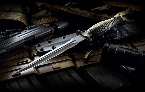 SPARTAN-GEORGE V-14 DAGGER BLK/GRN w/KYDEX BLK