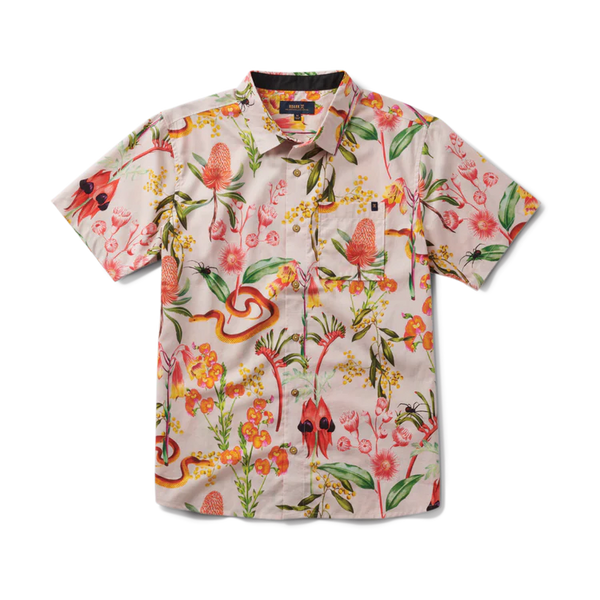 Journey SS Button Up Shirt - Dusty Violet