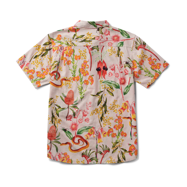 Journey SS Button Up Shirt - Dusty Violet