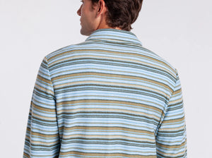 Mexicali Knit Overshirt - Olive/Multi