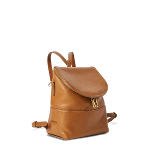 Mini Pocket Backpack: Tan