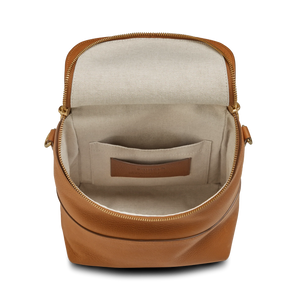Mini Pocket Backpack: Tan
