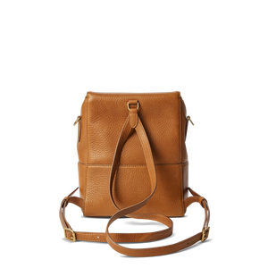 Mini Pocket Backpack: Tan