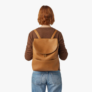 Mini Pocket Backpack: Tan