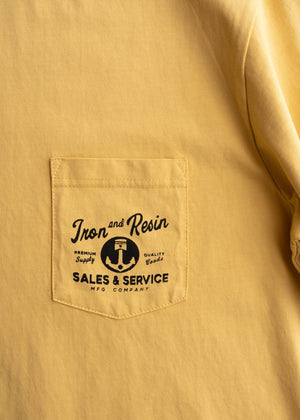 Old Cowboy Pocket Tee- Gold