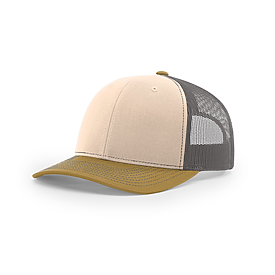 Richardson 112 Trucker Snapback - Mink/Charcoal/Amber Gold