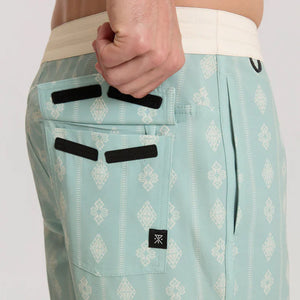 Chiller Scallop Boardshort - Hazy Blue