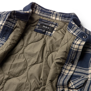 Backwoods Overshirt Jacket Flannel - Navy
