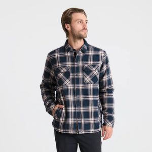 Backwoods Overshirt Jacket Flannel - Navy