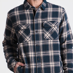 Backwoods Overshirt Jacket Flannel - Navy