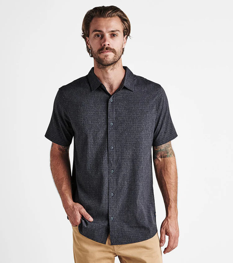 Bless Up Breathable Button Up Shirt - Black