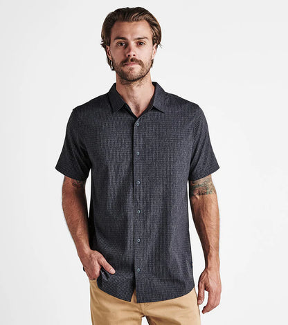 Bless Up Breathable Button Up Shirt - Black