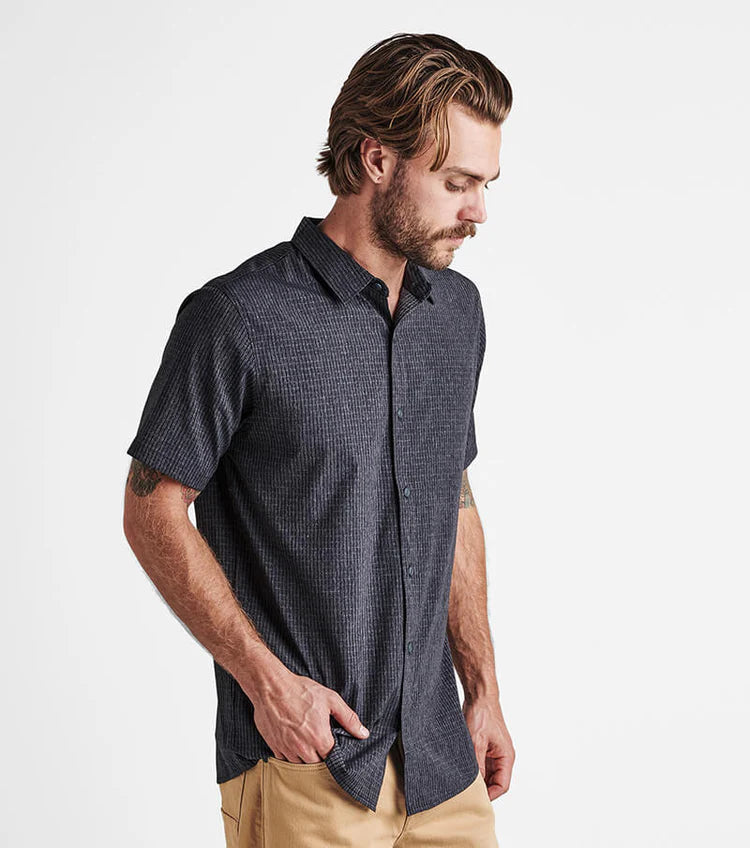 Bless Up Breathable Button Up Shirt - Black