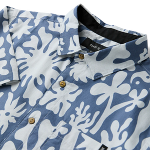 Journey Short Sleeve Woven Button Down - Neptune
