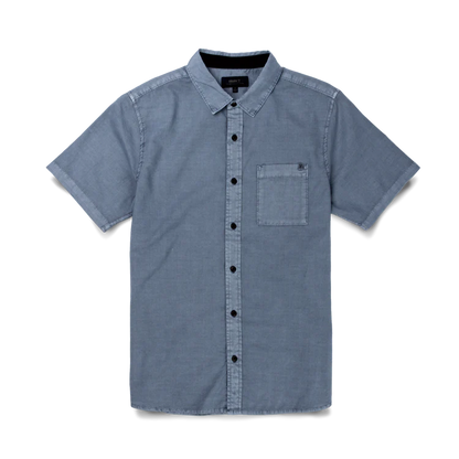 Made to Fade Short Sleeve Button Up Shirt  - Washed Slate