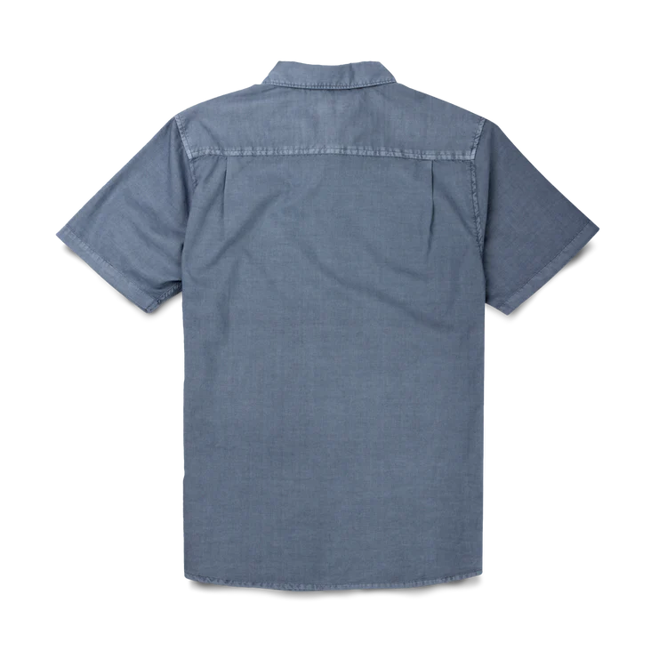 Made to Fade Short Sleeve Button Up Shirt  - Washed Slate