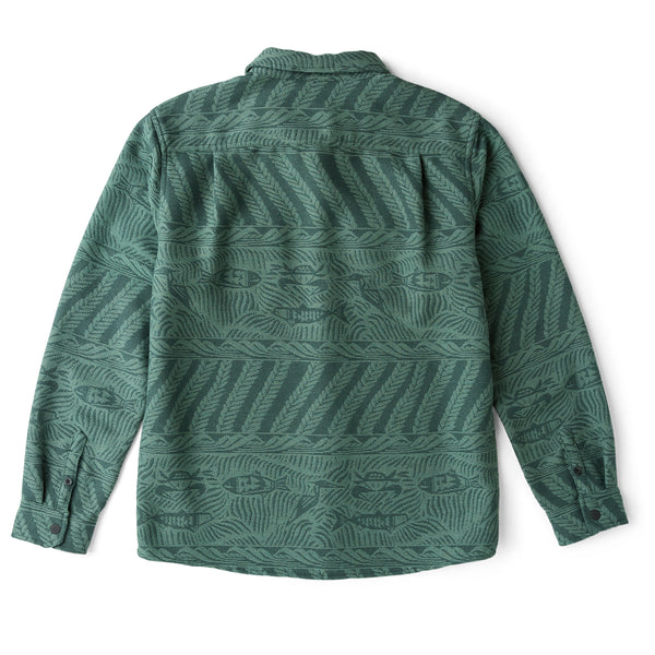 Nordsman Jacquard Long Sleeve Flannel : Dark Forest