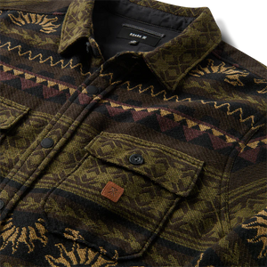 Nordsman Jacquard Long Sleeve Flannel - Dark Military