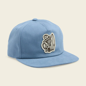 Unstructured Snapback Hat - El Monito Surfs Blue