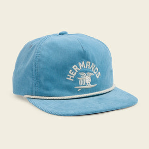 Unstructured Snapback Hat - Surfbird Blue Cord