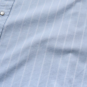 Crosscut Deluxe Snapshirt - Surfbird Sky Oxford Dobby