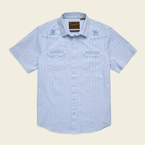 Crosscut Deluxe Snapshirt - Surfbird Sky Oxford Dobby